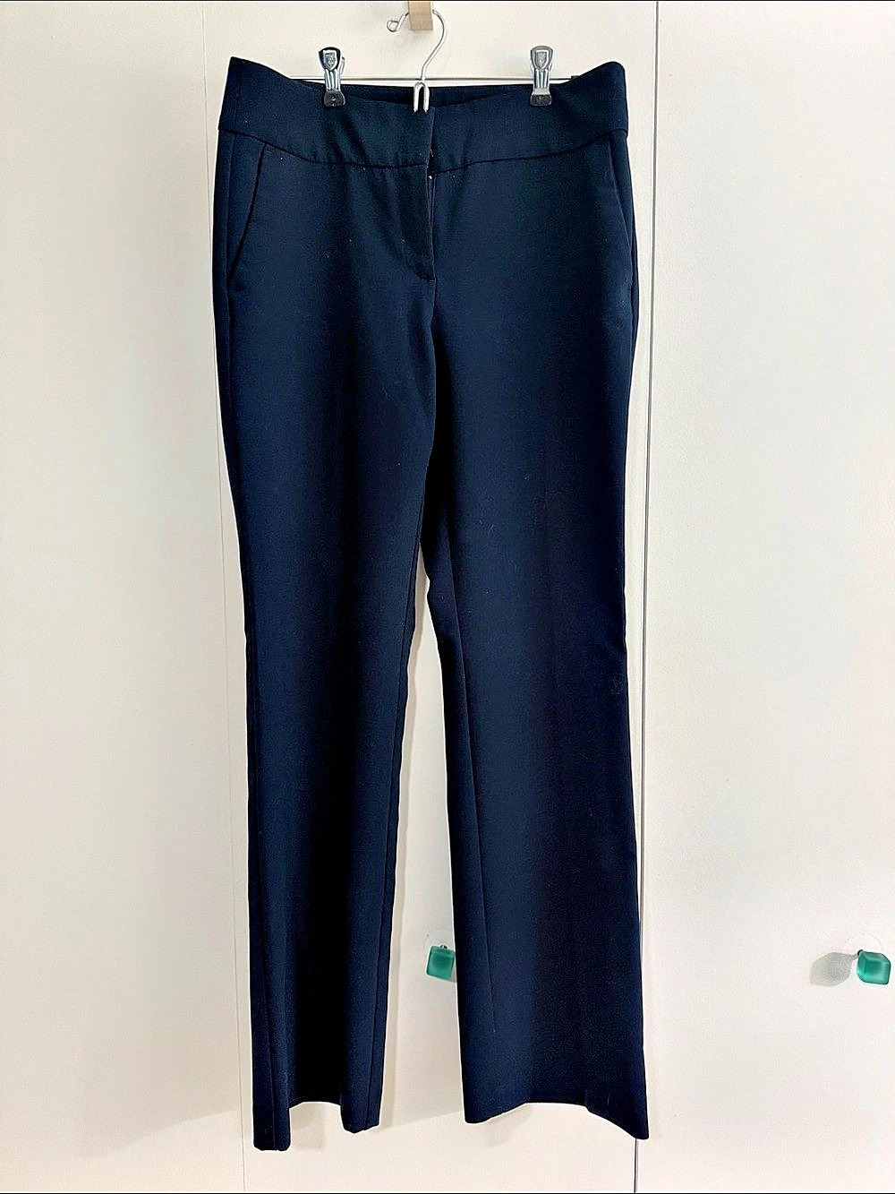 Ann Taylor Factory Straight Leg Pants Navy Size 4 Like New